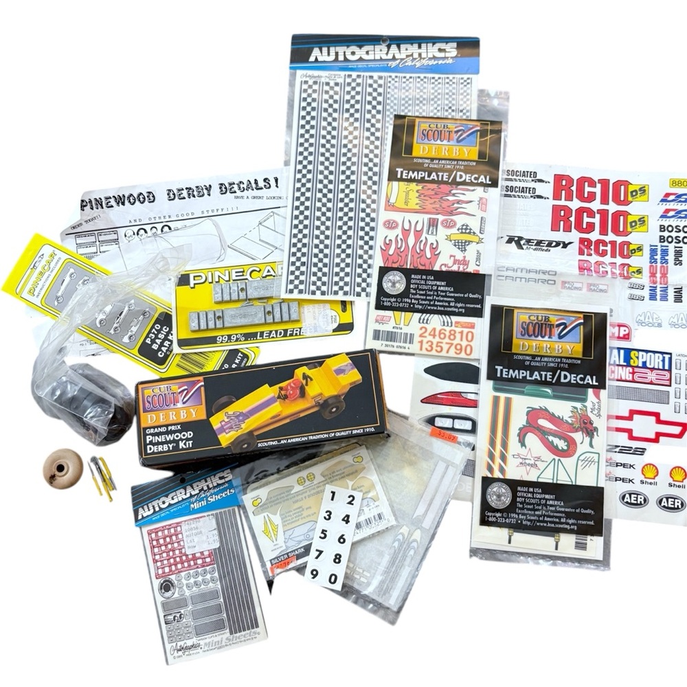 Cub Scout Derby Car Kit Lot